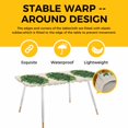 thumbnail image 4 of St Patricks Day Table Cloths for 8 Foot Rectangle Tables, Spring Gold Coin Green Shamrock on Linen Patio Waterproof Elastic Fitted Tablecloths, Washable Rectangular Table Cover for Camping, 4 of 8