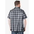 thumbnail image 5 of KingSize Men's Big & Tall Plaid Wrinkle-Resistant Short Sleeve Button Down, 5 of 6