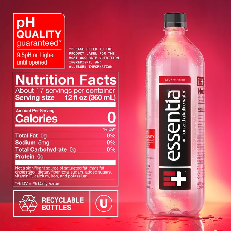 Essentia Ionized Alkaline Water, 1 Liter Bottles, 6 Pack photo 5