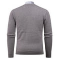 thumbnail image 6 of Mens Sweaters Casual V Neck Ribbed Knit Slim Fit Long Sleeve Argyle Pullover Fashion Sweater Dressy Wear (XL, Khaki), 6 of 6