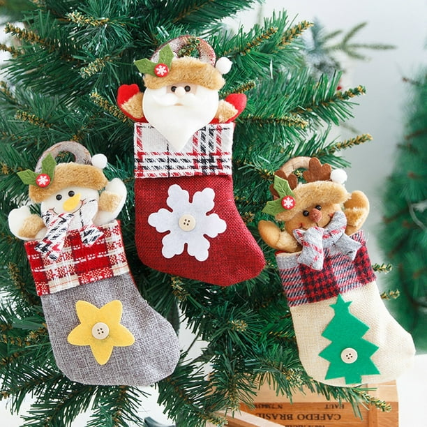 3Pcs Christmas Ornaments Home Furnishing Decoration Tree Ornaments Holiday Gifts