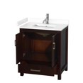 thumbnail image 2 of Wyndham Collection Sheffield 30" Wood Single Bathroom Vanity in Espresso, 2 of 4