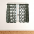 thumbnail image 2 of Geometric Pattern European Style Short Half Window Curtains for Home Kitchen (74*90cm), 2 of 8