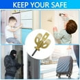 thumbnail image 3 of Smart Door Lock,Portable Door Lock,Door Lock Security Devices Metal Heavy Duty Travel Door Lock P Rotect Your Home with This Sturdy Portable Door Lock Door Lock Stopper,Portable Door Lock, 3 of 8