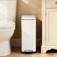thumbnail image 7 of Accreate Slim Kitchen Trash Can 13 Gal, Skinny Stainless Steel Garbage Can with Removable Inner Bucket & Soft Close Lid, Narrow Trash Bin for Bathroom Living Room Office, 7 of 7