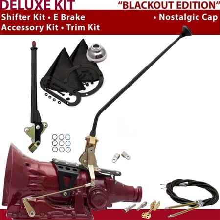 American Shifter TH350 Shifter Kit 23 in. E Brake Cable Clevis Trim Kit for D14CB