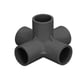 thumbnail image 4 of Conector De Tubería De PVC, 10 Piezas De Accesorios Laterales De 5 Vías, Conector De Tubería De PVC De 20 Mm, Conector De Tubería De Codo Tridimensional De ángulo Recto De 5, 4 of 7
