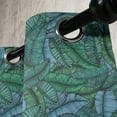 thumbnail image 4 of Ambesonne Banana Leaf Grommet Curtain, Tropical Foliage, 50" x 54", Jade Green Pale Blue, 4 of 6