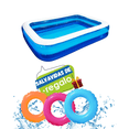 thumbnail image 1 of Alberca Inflable Rectangular 200cm x 150cm x 50 cm SunClub 10291-1, 1 of 4
