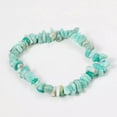 thumbnail image 6 of EOEMY Natural Amazonite Quartz Gravel Gems Bracelet Crystal Stretch String Bangle Gift, 6 of 9