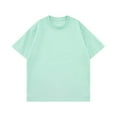 thumbnail image 1 of pstuiky camisetas de hombre, Camisas casuales vintage de color liso con cuello redondo y manga corta para hombre camisetas de hombre m, 1 of 3