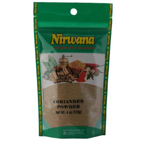 GROUND CORIANDER 4 OZ POUCH BY NIRWANA