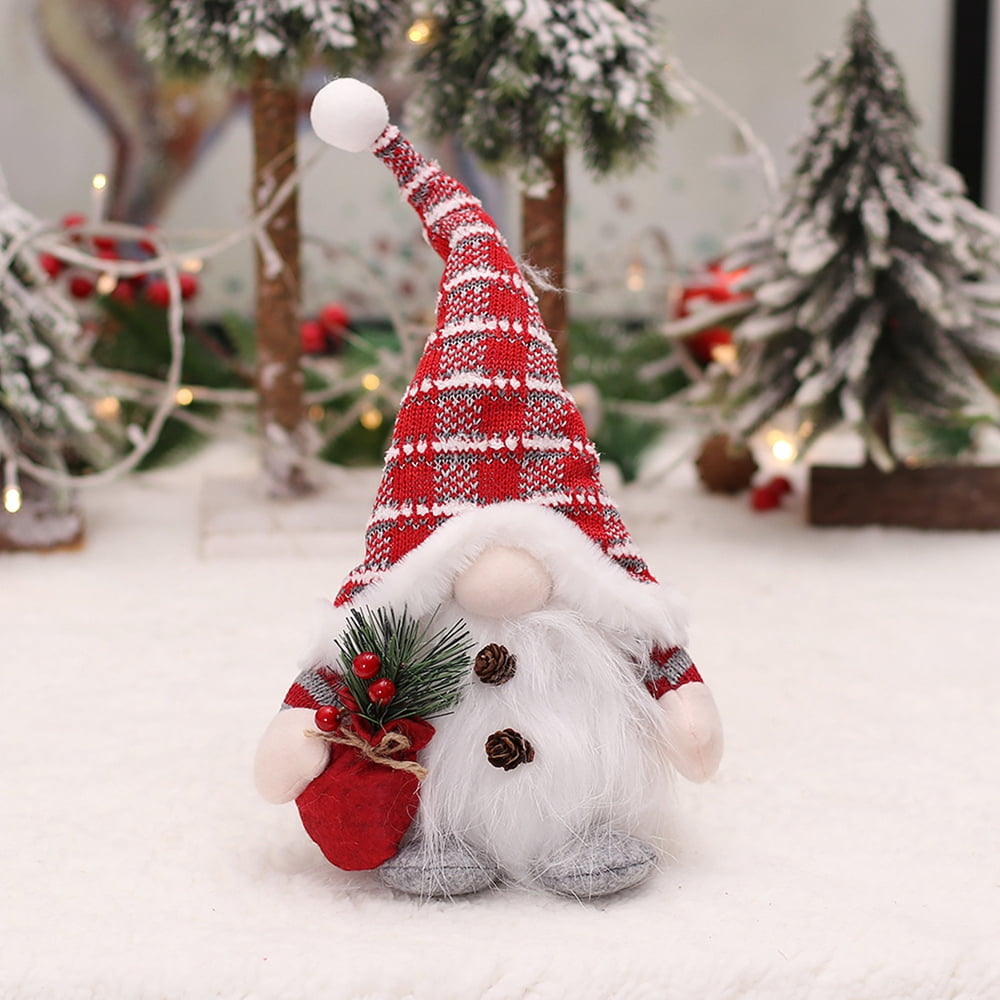 Christmas Santa Gnome Christmas Decorations for Home Dcor Fa - Inspire  Uplift