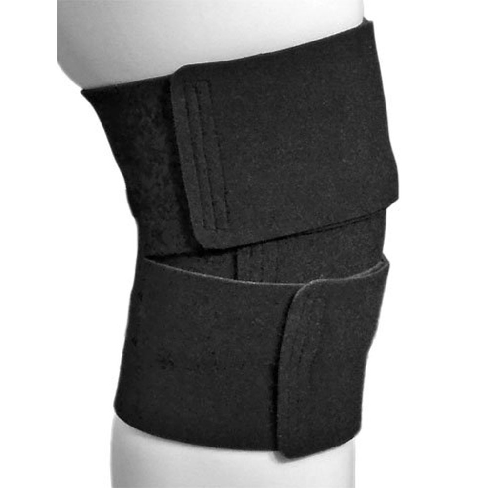 Solaris Ready Wrap Knee Compression Wrap, ReadyWrap (Extra Large, Black