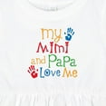thumbnail image 4 of Inktastic Mimi and Papa Love Me Girls Baby Dress, 4 of 5