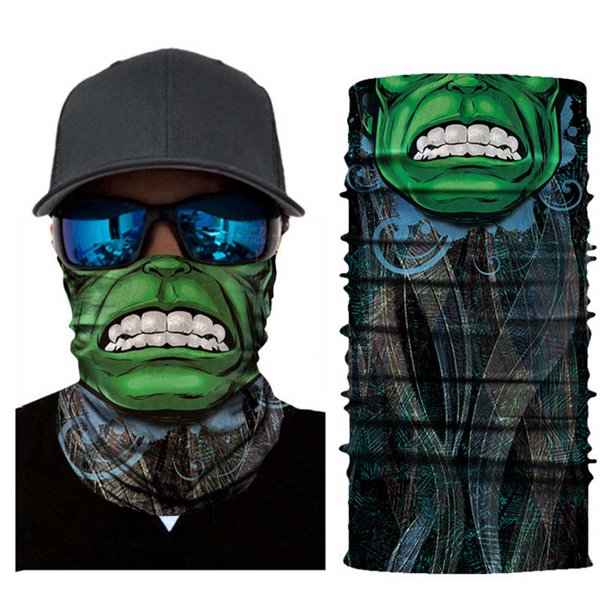 Máscara de tubo 3D sin costuras para protección contra el viento y el polvo, bandana para hombres y mujeres, máscara de esqueleto transpirable fina y duradera, motocicleta, ciclismo, pesca, ciclismo MFZFUKR 2033279-1