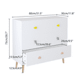 thumbnail image 7 of Miniyam Drawer Dresser with Glides & Safety Design for Kids Bedroom, White, 7 of 7