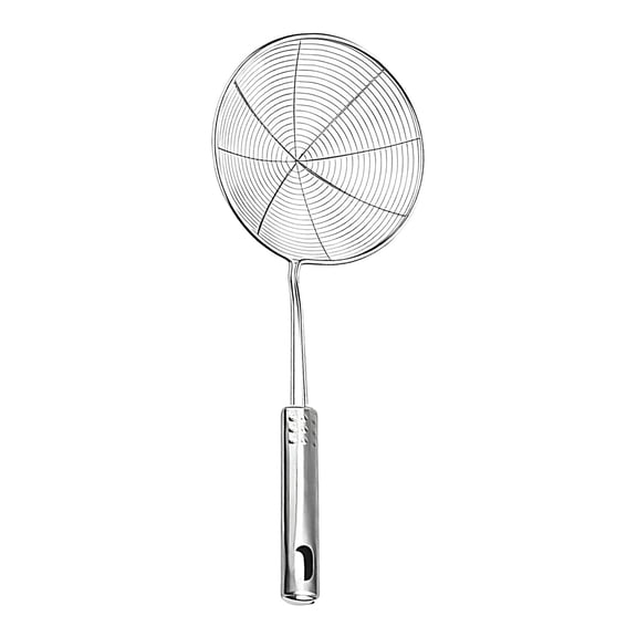 Stainless Steel Spider Strainer, Strainer Ladle Stainless Steel Wire Skimmer Spoon with Handle Skimmer Ladle Kitchen Utensils Wire Strainer for Kitchen Frying Food, Pasta, Spaghetti, Noodle