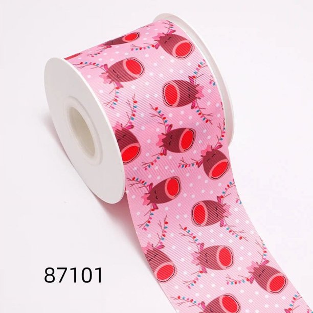 Cintas del día de Navidad copo de nieve árbol de Navidad grosgrain/cinta de satén cinta impresa para adornos para manualidades arco 10 yardas 86140