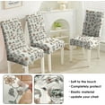 thumbnail image 2 of Dining Room Chair Covers Set of 4, Stretch Spandex Removable Washable Chair Slipcovers，Parsons Chair Slipcover for Dining Room, Restaurant, Kicthen, Hotel, 2 of 5