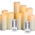 thumbnail image 1 of Da by LED Bougies Sans Flamme à Piles Ensemble de 9, 1 of 3