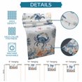 thumbnail image 6 of Crab Coastal Table Runner 72 Inches, Summer Beach Coral Starfish Ocean Bed Runner Dresser Scarves Tabletop for Indoor Outdoor Parties/Ceremony/Banquet, 16" x 72", 6 of 9