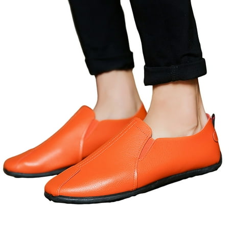 Oyedens Mens Slip on Penny Loafers Casual Soft Leather Walking Driving Boat Shoes Oxford Dress Shoes