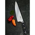 thumbnail image 3 of Sasaki Masuta Japanese AUS-10 Stainless Steel Chef Knife, 8-Inch, Black, 3 of 7
