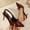 Wine, variant on Avrnliq Womens Black Patent PU Faux Leather Pointed Toe Slingback High Heels Stiletto Pumps with Bow Adjustable Buckle Dress Shoes for Wedding Work Evening Party,Size 6.5