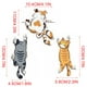 thumbnail image 1 of Pegatinas de pared con diseño de gatos, pegatinas reflectantes para coche, pegatinas decorativas para coche, bicicleta, scooter, 3 unidades, 1 of 6
