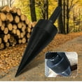 thumbnail image 3 of Maizoon Firewood Splitter Drill Bit Log Splitter Wood Splitting Drill Split Cone Wood Splitter Electric Drill Wood Splitting Tool Firewood Auger for Household Farm Camping 44mm, DZ03B, 3 of 7
