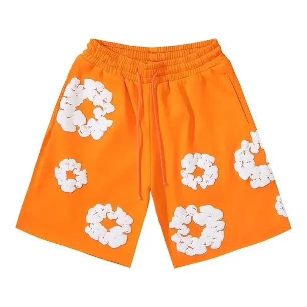 Fashion Pants Men's and Women's American Kapok Floral Pants Breathable ...