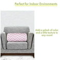 thumbnail image 4 of Majestic Home Produits Bébé Rose Chevron Coussin d'Intérieur Mitre Ronde 18,5 "L x 8" W x 8" H, 4 of 6
