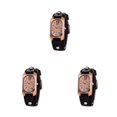 thumbnail image 2 of Guardurnaity Reloj de cuarzo para mujer Mano de obra fina Tiempo de viaje preciso Correa de cuero ajustable Reloj para mujer negro Type1 NO1, 2 of 6