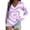 Purple, variant on Guluxicc Womens Pullover Tops Casual V Neck Long Sleeve T Shirts Valentine's Day Graphic Tees, White, L