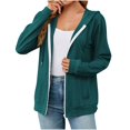 thumbnail image 4 of up to 60% off Gifts Usmixi Sweatshirt Coats for Women Sweater Coats for Women Long Sleeve Winter Lightweight Comfy Knitted Hooded Coats Casual Solid Open Front Zipper Pocket Girls Jackets, 4 of 6
