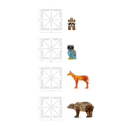 MAGNA-TILES Forest Animals 25-Piece Magnetic Construction Set, The ORIGINAL Magnetic Building Brand