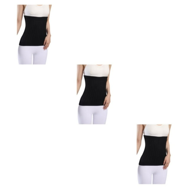 Breathable And Moisture Absorbing Waist Back Support For Added Comfort Skin thicken black XXL 3Set