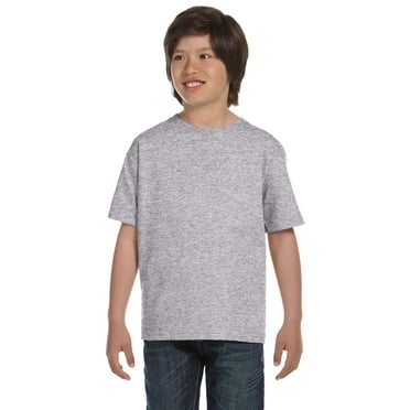 Gildan Dryblend Youth Tee , G800B , Sport Grey , Medium