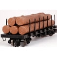 thumbnail image 2 of Bachmann Trains 98470 Large G Scale 1:25 Flat Car with Logs and Metal Wheels, 2 of 3