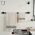 thumbnail image 3 of Double Towel Bar Matte Stainless Steel Bath Towel Rack for Bathroom Towel Holder Wall Mount Total Length TBLPB, 3 of 9