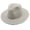 Grey, variant on EliteGoogv Unisex Panama Straw Hat Foldable Wide Brim Breathable Solid Color For Men Women Summer Beach Vacation Casual Outdoor Fedora Sun Hat Headwear