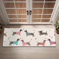 thumbnail image 2 of Colorful Funny Dachshund Door Rugs,Washable Non Slip Door Mats Indoor,Decorative Door Mats,Entry Mat Indoor for Entrance,Bedroom,Kitchen,Bathroom,16"x47", 2 of 6