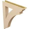 thumbnail image 5 of Ekena Millwork 5 1/2"W x 36"D x 44"H Thorton Traditional Rough Cedar Woodgrain TimberThane Bracket, Primed Tan, 5 of 6
