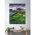 thumbnail image 2 of Mountains Under Stormy Sky Poster Wall Art, Modern Wall Decor, 24x36 UNFRAMED, 2 of 3