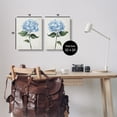 thumbnail image 3 of Stupell Industries Blue Hydrangea Stems Floral Painting Wrapped Canvas Canvas Art Print Wall Art, 16 x 20, Set of 2, 3 of 7