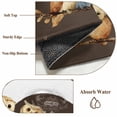 thumbnail image 6 of Area Rugs 2.7'x5', Japanese Style Carpet for Living Room Bedroom Dining Room, Dark Brown Rustic Owl Birds Tree Branches Throw Kitchen Rugs Non Slip Washable Rectangle Indoor Outdoor Rugs, 6 of 8