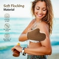 thumbnail image 3 of Luxspire 5 Piece Self Tanning Mitt Applicator Kit, Soft Tanner Mitt Set with Exfoliating Glove, Back Lotion Applicator, Face Makeup Brush, Mini Finger Face Mitt for Lotions, Mousses,Creams, 3 of 8