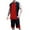 Black Red, variant on VBTAPA Mens Shorts Sets 2 Piece Casual Sports Outfits Color Block Basketball Shirt and Shorts Set Breathable Summer Tracksuits with Pockets Lake Blue L