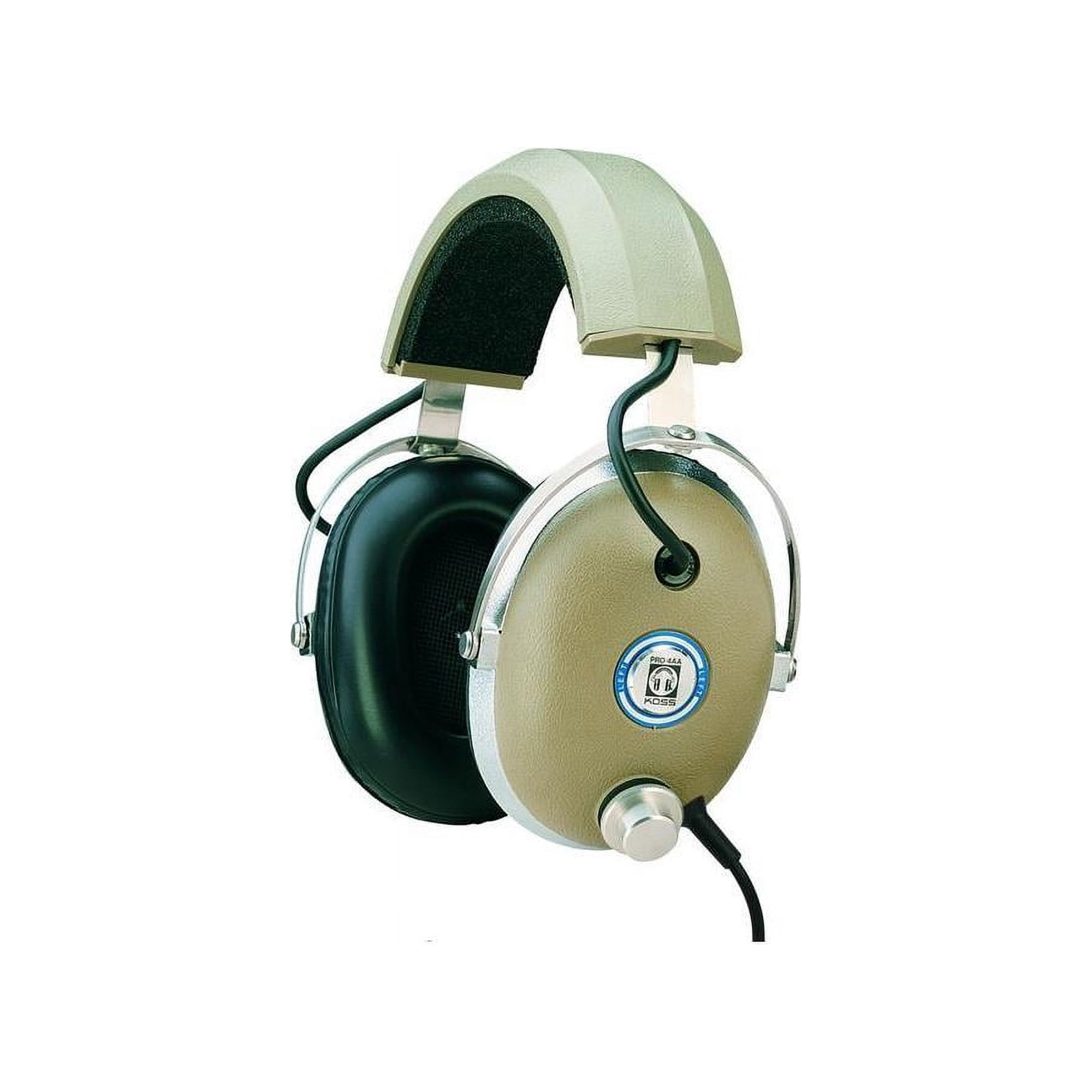 Koss Pro4AA Studio Quality Over-Ear Headphones, Retro Style, Full-Size, Beige
